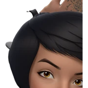tattooed girl with short hair sticker