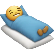 sleeping on a pillow sticker