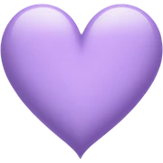 Light Purple Heart sticker
