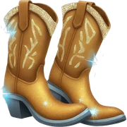 Diamond sparkly cowboy boots  sticker