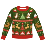 ugly christmas sweater sticker