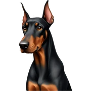 Doberman sticker
