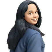 smiling boy with black hair sticker
