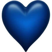 dark blue heart sticker