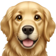 Golden retriever dog sticker