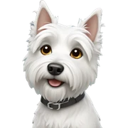 white terrier sticker