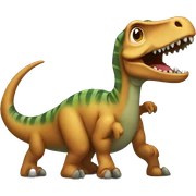 Dino typing sticker