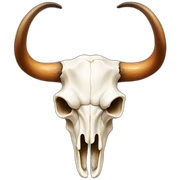 longhorn skull sticker