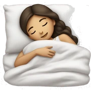 Brunette girl sleeping sticker