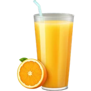 Orange juice sticker