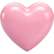 light pink heart sticker