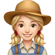 Homesteader girl sticker