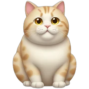 chubby cat sticker