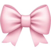 light pink bow sticker