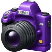 Purple camera  sticker