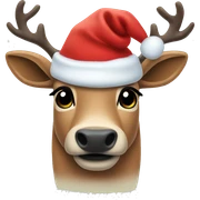 christmas raindear sticker