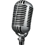 white mic sticker