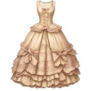 rococo dress sticker
