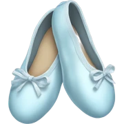 pale blue ballet shoes  sticker