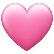 Pink heart sticker