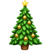 Christmas tree sticker