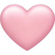 Light pink heart sticker