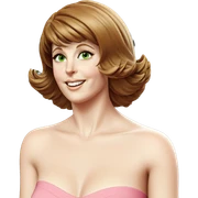 smiling girl with green eyes sticker