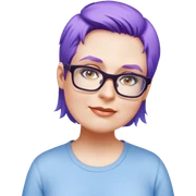 female, light blue shirt, short light-brown hair sticker