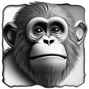 Singe sticker