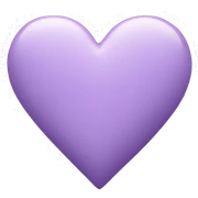 pastel purple heart sticker
