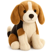 cute beagle puppy jellycat plushie sticker
