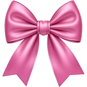 Pink bow sticker