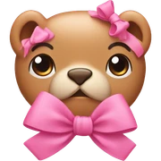 Cute pink bow  sticker