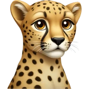 Cheetah hesrt sticker