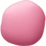 pink round rock sticker