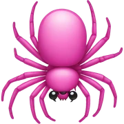 Pink spider sticker