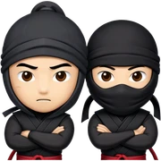 Pareja ninja  sticker