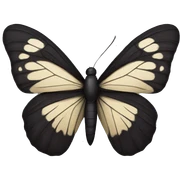Mariposa negra sticker