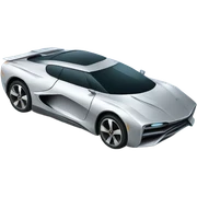 Futuristic car emoji sticker