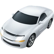 Futuristic car emoji sticker