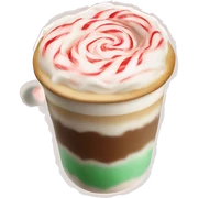 Peppermint latte sticker