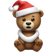 Wthite chritmas vibe bear sticker
