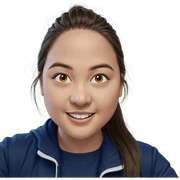 smiling girl with long hair sticker
