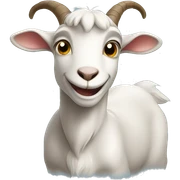 Happy goat sticker