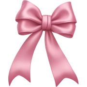 Light pink bow sticker