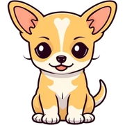Cute chihuahua puppy sticker