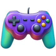 colorful game controller sticker