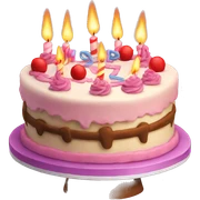 Happy birthday cake only sticker