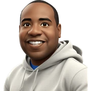 smiling boy in american hoodie sticker