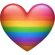 rainbow heart sticker